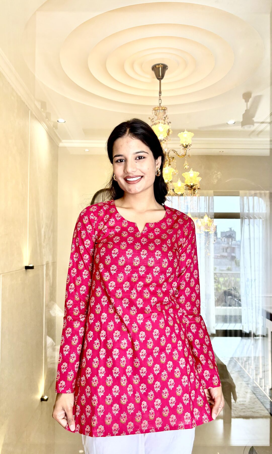 Gulabi Printed Short Kurti - Image 4