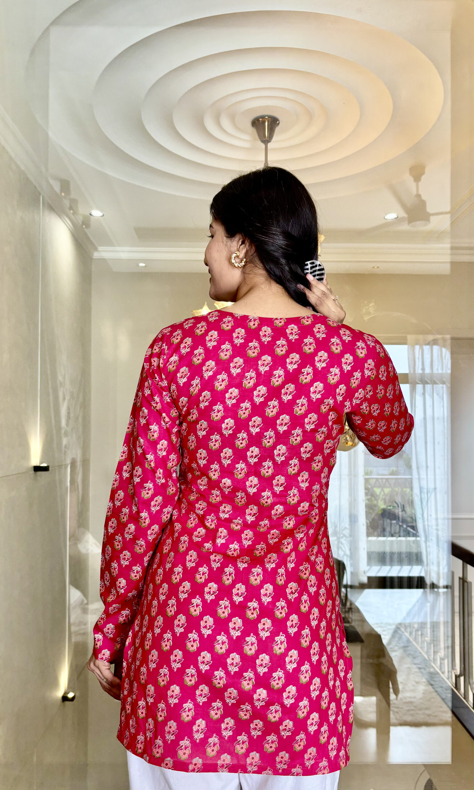 Gulabi Printed Short Kurti - Image 2